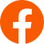 Facebook Icone Orange